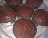 A picture of step 5 of Choco lava cake.