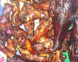 A picture of step 15 of Applewood Smoked wings and turkey legs.