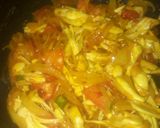 A picture of step 5 of Jackfruit dry veg.