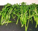 A picture of step 1 of Broccolini noodles with beef and chorizo.