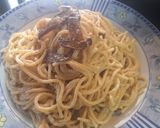 Φωτογραφία βήματος 4 της συνταγής Spaghetti cremosa με μανιτάρια και σκόρδο