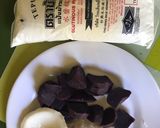 Foto langkah ke 1 dari resep Klepon Ungu Isi Nutella.