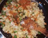 A picture of step 1 of Veg burger.