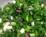 લીલી ડુંગળી અને સેવનું શાક(Spring onion with sev sabji recipe in gujarati) રેસીપી સ્ટેપ1ફોટો