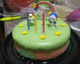 Foto langkah ke 8 dari resep Ogura unicorn / rainbow chiffon gluten free tepung beras.