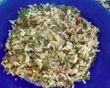 Foto del paso 5 de la receta Arroz con revuelto de espinacas salteadas y aroma del queso azul