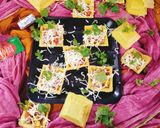 A picture of step 6 of Cheese 🍕 canapes pizza 😋 canapes ❤️ pizza cups.