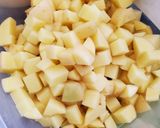 A picture of step 2 of Loaded Potato Soup- the quick cheat version.
