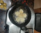 A picture of step 5 of Maggi cheese bombs.
