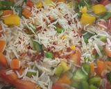 A picture of step 3 of Mexican rice.