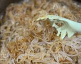 Gambar langkah 13 resipi Japchae.