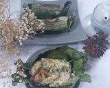 Foto langkah ke 7 dari resep Nasi Bakar Smoke Chicken Cabe Ijo.