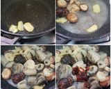 A picture of step 5 of Chinese abalone sea cucumber mushroom stew 鮑魚花膠海參江瑤柱煲.