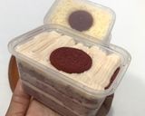 Foto langkah ke 2 dari resep Dessert Cheesecake Oreo Redvelvet No Oven No Kukus No Mixer.