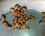 A picture of step 2 of Mixed nuts chikki pizza (chizza).