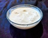 Foto del paso 1 de la receta: Dip de kéfir de leche, con hierbas aromáticas