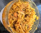 A picture of step 5 of Kairi aur chane ka achar.
