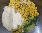 A picture of step 1 of Hara Bhara Kebab.