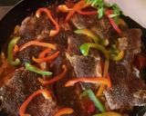 A picture of step 10 of Cabbage fish with capsicum.