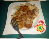 A picture of step 6 of Plantain frittata.