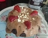 صورة لخطوة 6 من وصفة كيكة الشوكولاتة السهله 🥧🍓🍫