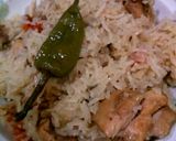 A picture of step 4 of Murgh Yakhni Pulao.
