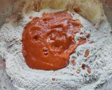 A picture of step 2 of Gajar-Aloo Paratha.