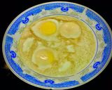 Hình bước làm 1 của món Trứng Gà Hấp Ớt Chuông Sốt Dầu Hào