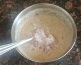 A picture of step 3 of Lobia Chilla.