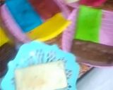 A picture of step 9 of Rainbow cake🌈🎂in sandwich maker.