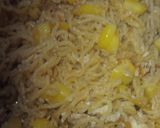 A picture of step 7 of Noodles with potatoes and egg.