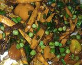 A picture of step 5 of Stir fry yam.