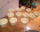 A picture of step 5 of Solid white chocolate pots with blackberry and mint compote.