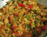 A picture of step 4 of Baingan Bhartha.