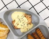 A picture of step 6 of Salmon with Egg and Cheese Sauce (BLW).