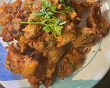 A picture of step 6 of Makai raw potato fritters.