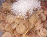 A picture of step 1 of Royal Khubani ka Meetha.