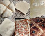 صورة لخطوة 2 من وصفة كوكا مورقة بدون زبدة التوريق تجي خفيفة و مقرمشة 🍕🍕