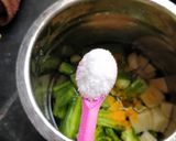 A picture of step 1 of Murungakkai Sambar.
