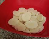 Slices of chicken with potatoes and white sauce recipe step 2 photo