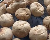 A picture of step 5 of Daal baati churma.