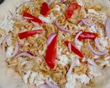 A picture of step 6 of Chicken tikka corner pizza 🍕🍕.