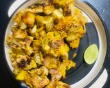 A picture of step 3 of Jackfruit/katahal tawa fry.