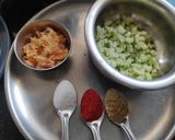 A picture of step 2 of Mango Pickle-Katkie Keri in Gujarati 😋.