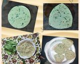 A picture of step 4 of Chopped Spinach Poories.