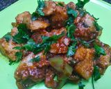 A picture of step 3 of Chilli idli.