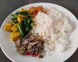 Foto langkah ke 3 dari resep Tumis tahu sawi hijau.
