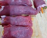 Foto del paso 8 de la receta: Rollitos de carne con verduras acompañado de un puré de elote
