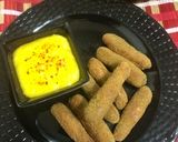 A picture of step 8 of Mango flavoured Chicken fingers with mango dip.