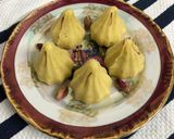 A picture of step 6 of Kesar Mawa Peda.